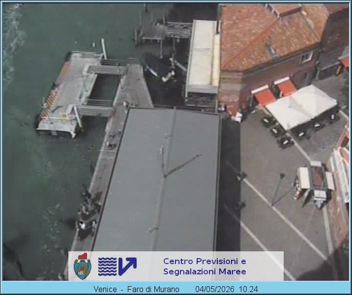Archiv Foto Webcam Murano Hafen in Venedig
