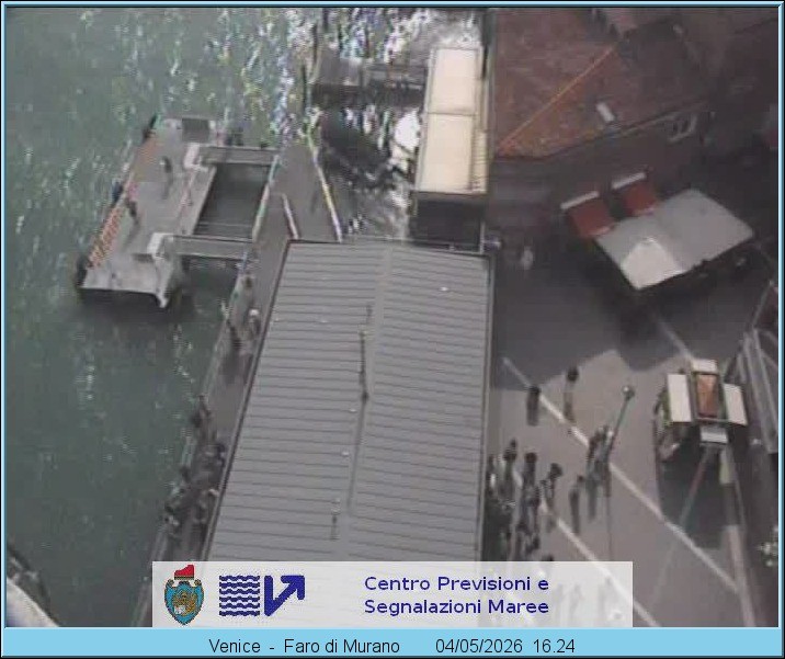 Archiv Foto Webcam Murano Hafen in Venedig