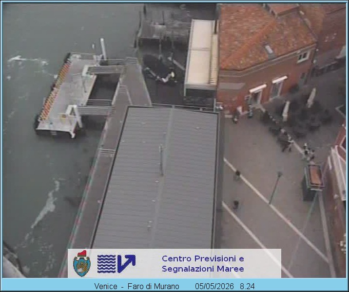 Archiv Foto Webcam Murano Hafen in Venedig