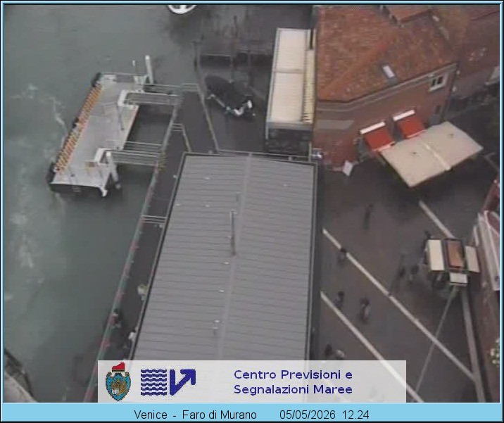Archiv Foto Webcam Murano Hafen in Venedig