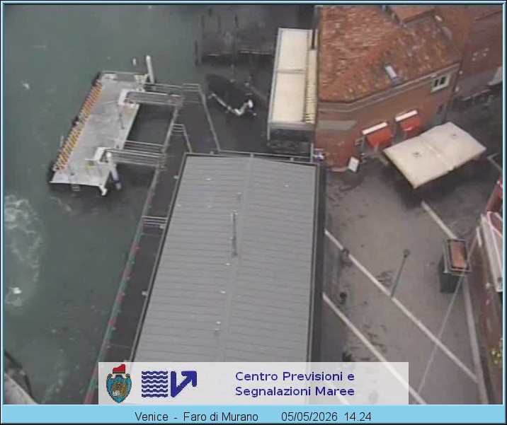 Archiv Foto Webcam Murano Hafen in Venedig