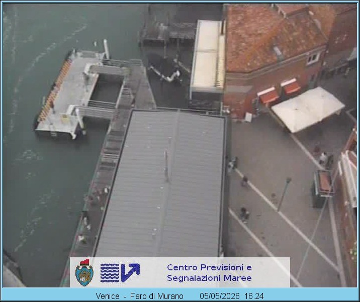 Archiv Foto Webcam Murano Hafen in Venedig