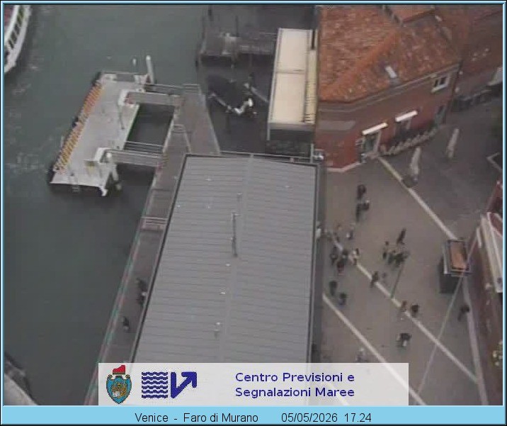 Archiv Foto Webcam Murano Hafen in Venedig