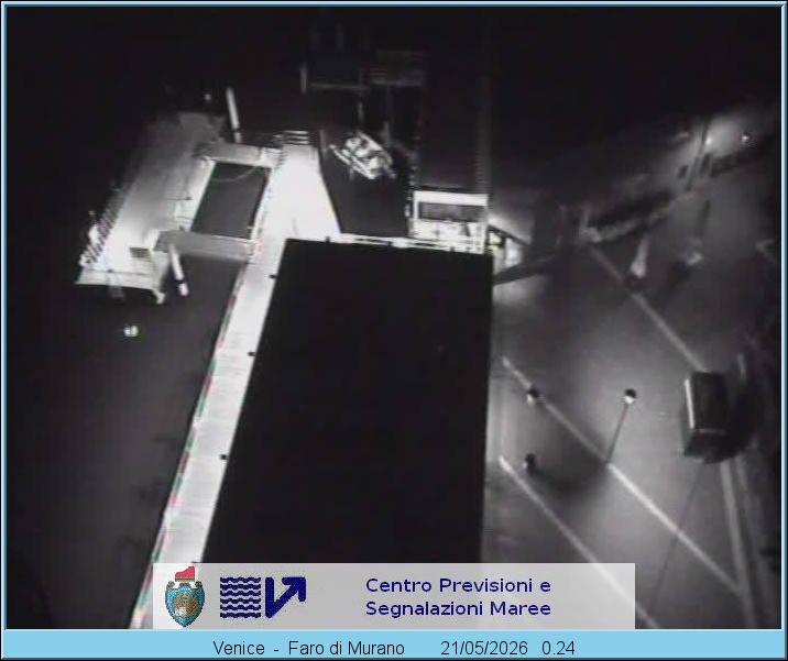 Archiv Foto Webcam Murano Hafen in Venedig