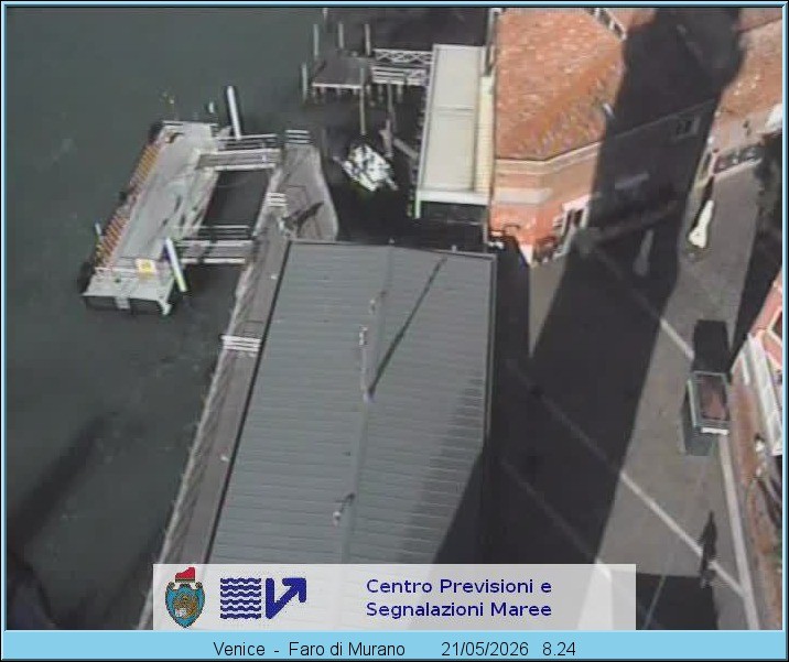 Archiv Foto Webcam Murano Hafen in Venedig