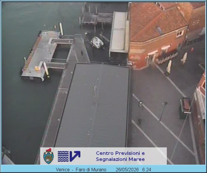 Archiv Foto Webcam Murano Hafen in Venedig
