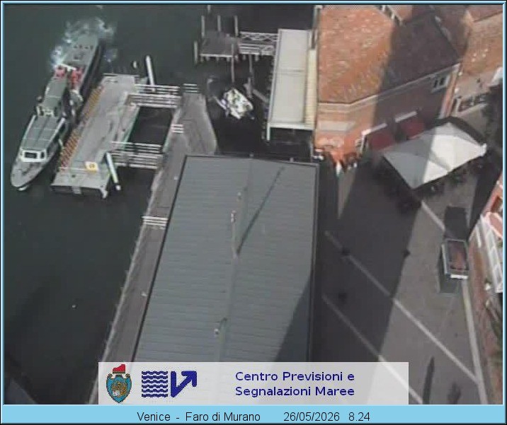 Archiv Foto Webcam Murano Hafen in Venedig