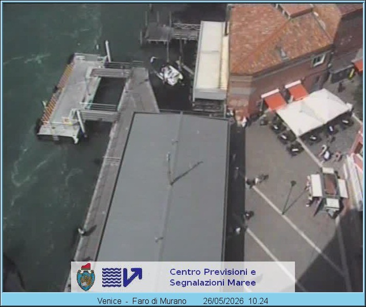 Archiv Foto Webcam Murano Hafen in Venedig