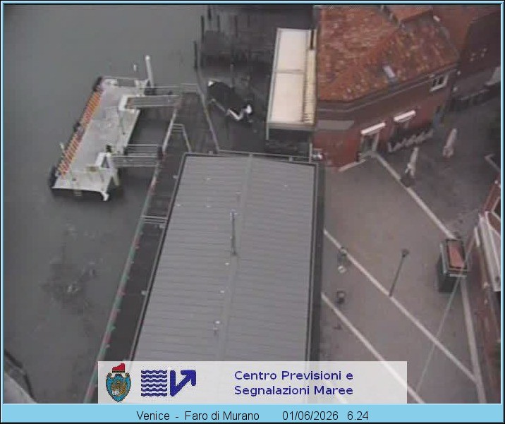 Archiv Foto Webcam Murano Hafen in Venedig