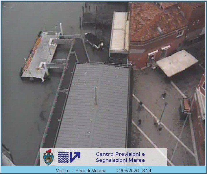 Archiv Foto Webcam Murano Hafen in Venedig