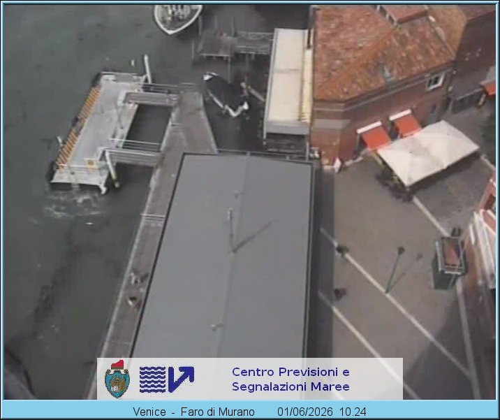 Archiv Foto Webcam Murano Hafen in Venedig