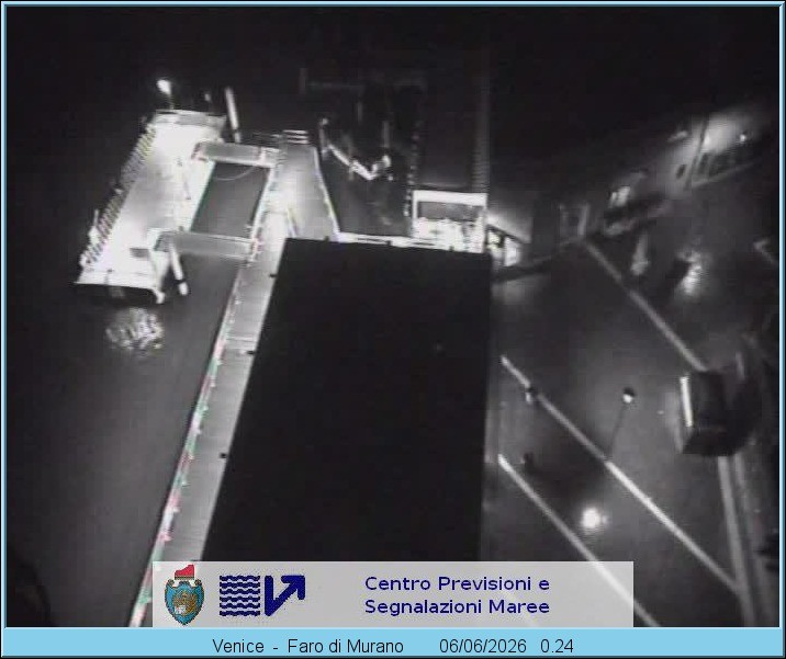 Archiv Foto Webcam Murano Hafen in Venedig