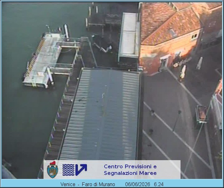 Archiv Foto Webcam Murano Hafen in Venedig