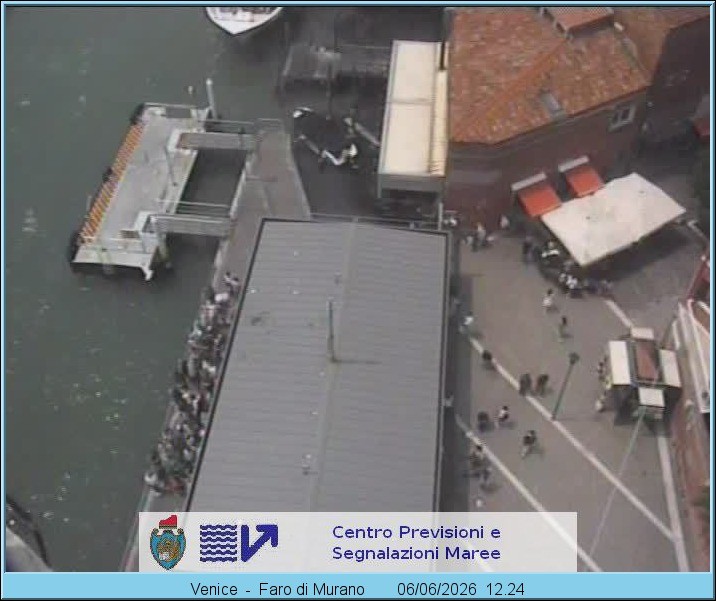 Archiv Foto Webcam Murano Hafen in Venedig