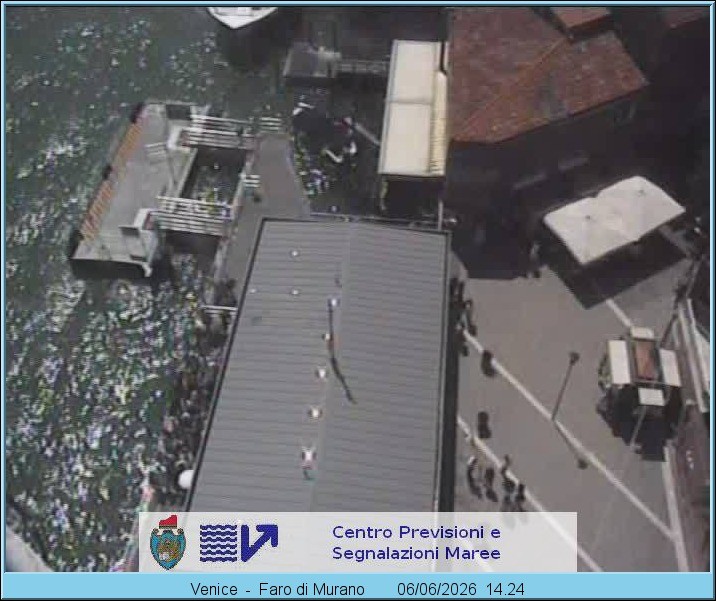Archiv Foto Webcam Murano Hafen in Venedig