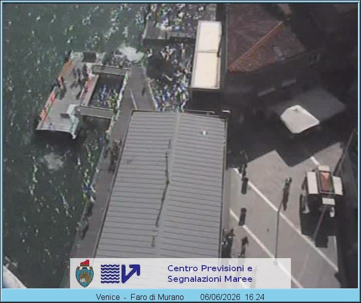 Archiv Foto Webcam Murano Hafen in Venedig