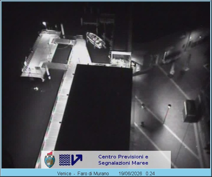 Archiv Foto Webcam Murano Hafen in Venedig