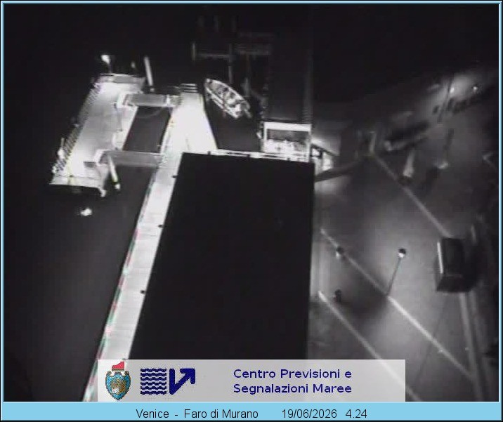 Archiv Foto Webcam Murano Hafen in Venedig