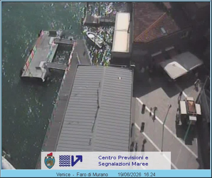 Archiv Foto Webcam Murano Hafen in Venedig