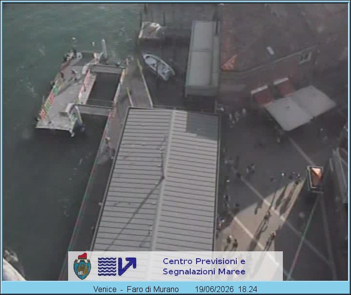 Archiv Foto Webcam Murano Hafen in Venedig