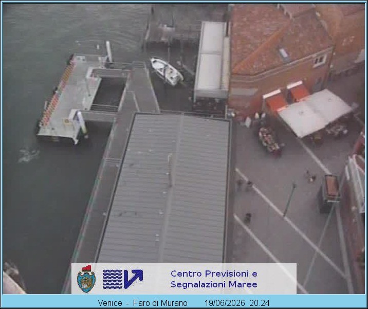 Archiv Foto Webcam Murano Hafen in Venedig