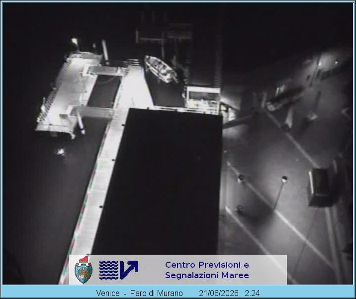 Archiv Foto Webcam Murano Hafen in Venedig