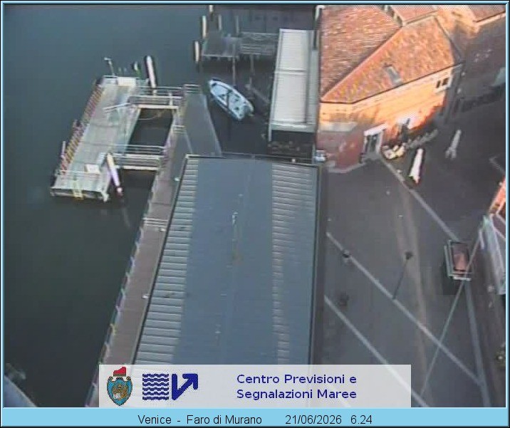 Archiv Foto Webcam Murano Hafen in Venedig