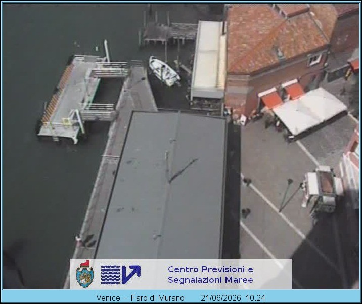 Archiv Foto Webcam Murano Hafen in Venedig