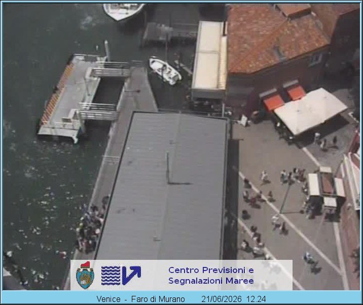 Archiv Foto Webcam Murano Hafen in Venedig