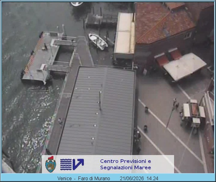 Archiv Foto Webcam Murano Hafen in Venedig