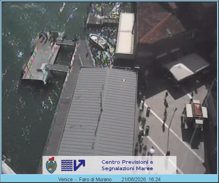 Archiv Foto Webcam Murano Hafen in Venedig