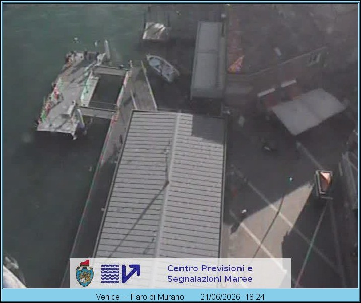 Archiv Foto Webcam Murano Hafen in Venedig