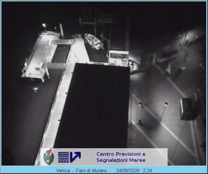 Archiv Foto Webcam Murano Hafen in Venedig
