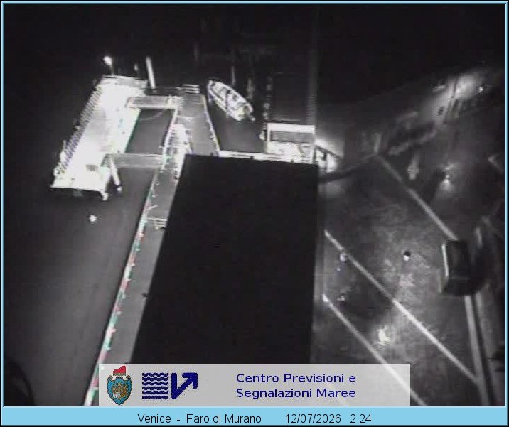 Archiv Foto Webcam Murano Hafen in Venedig