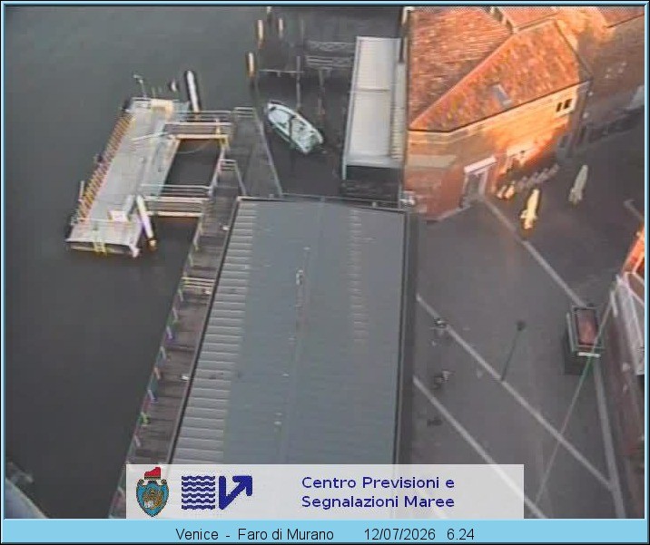Archiv Foto Webcam Murano Hafen in Venedig
