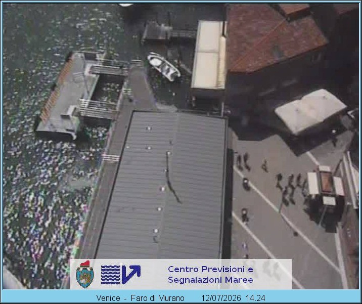 Archiv Foto Webcam Murano Hafen in Venedig