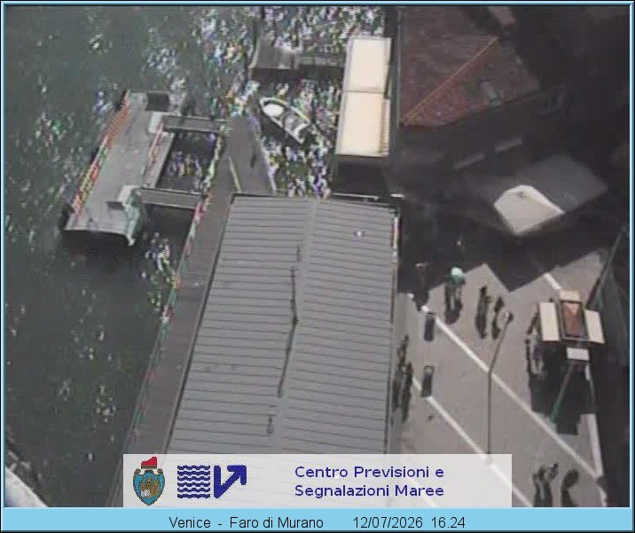 Archiv Foto Webcam Murano Hafen in Venedig