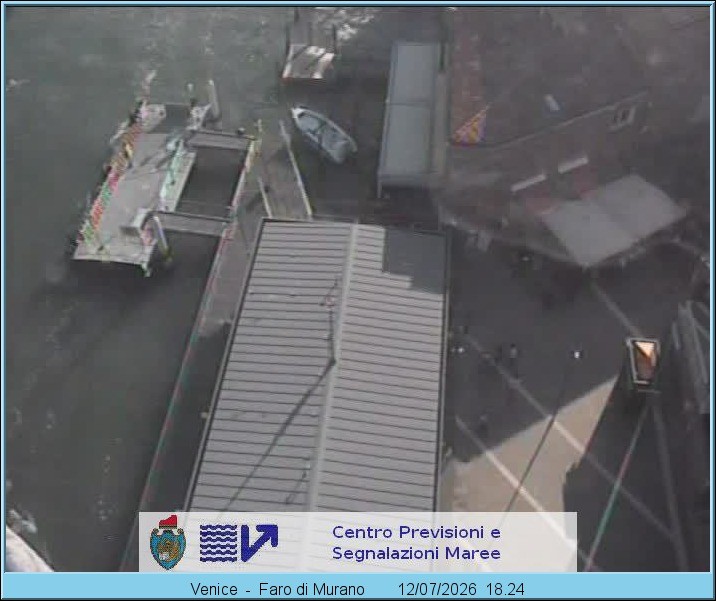 Archiv Foto Webcam Murano Hafen in Venedig