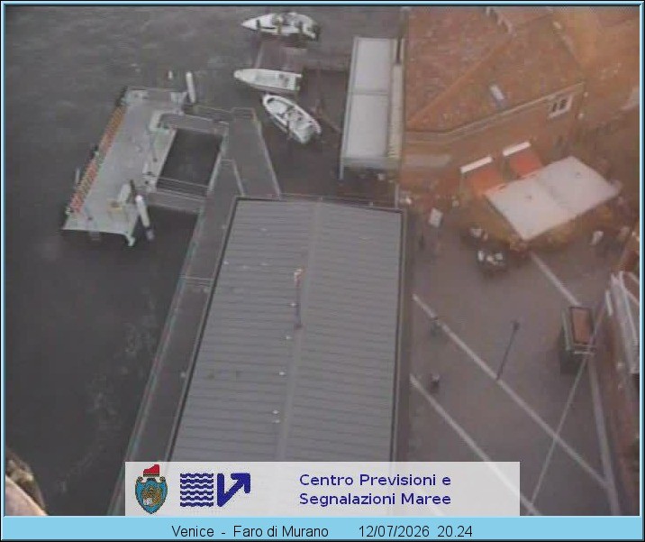 Archiv Foto Webcam Murano Hafen in Venedig