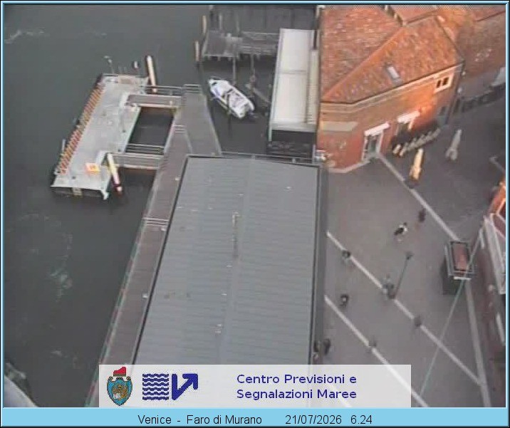 Archiv Foto Webcam Murano Hafen in Venedig