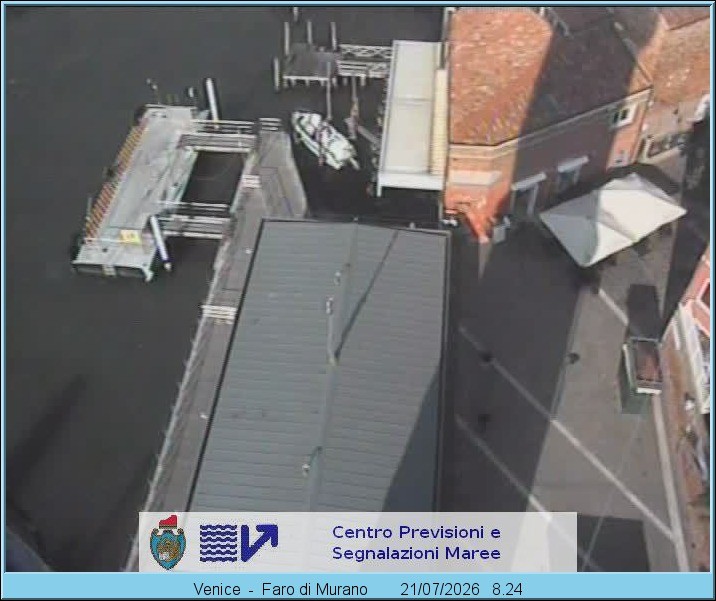 Archiv Foto Webcam Murano Hafen in Venedig