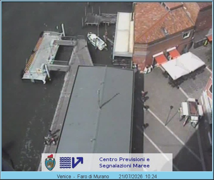 Archiv Foto Webcam Murano Hafen in Venedig