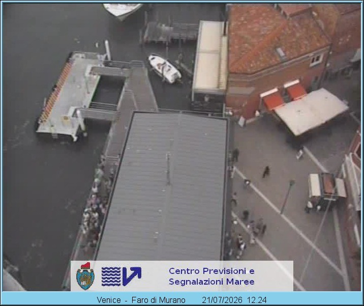 Archiv Foto Webcam Murano Hafen in Venedig