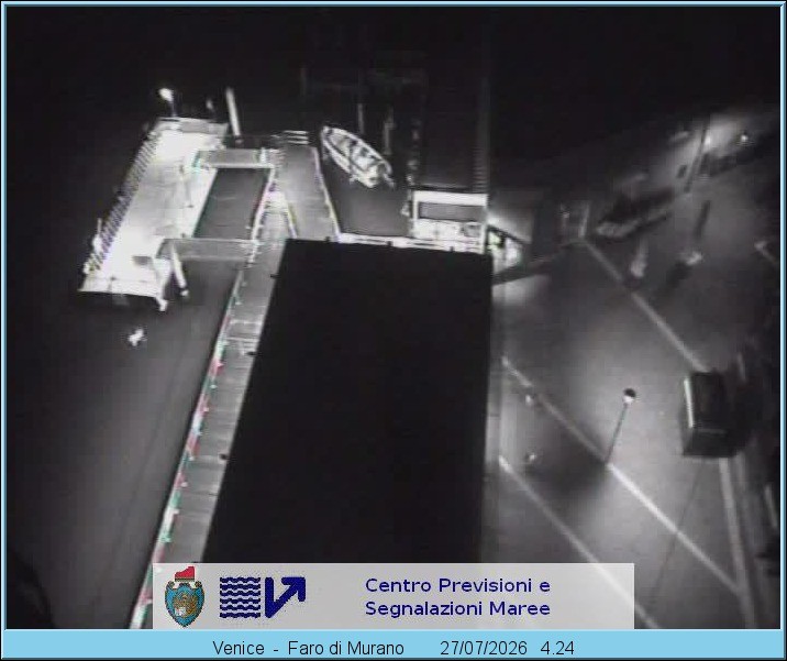 Archiv Foto Webcam Murano Hafen in Venedig