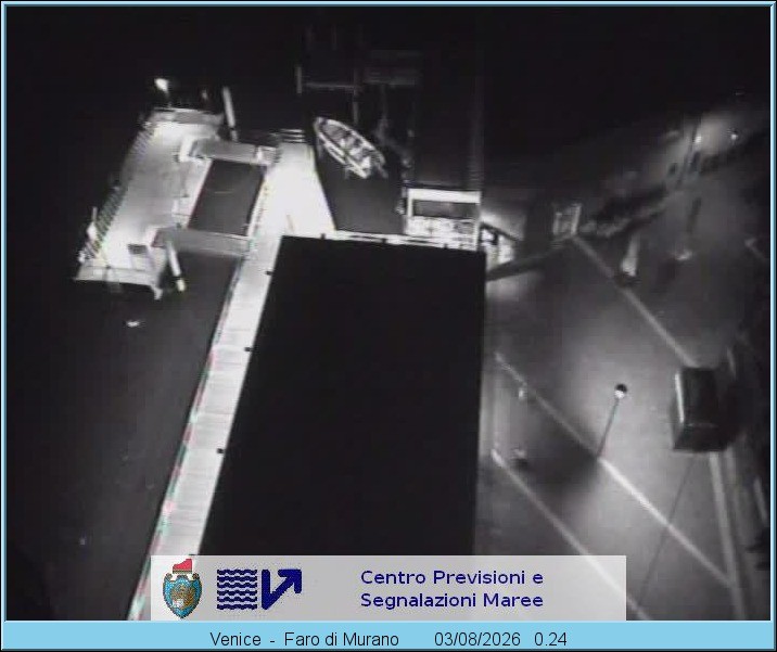 Archiv Foto Webcam Murano Hafen in Venedig