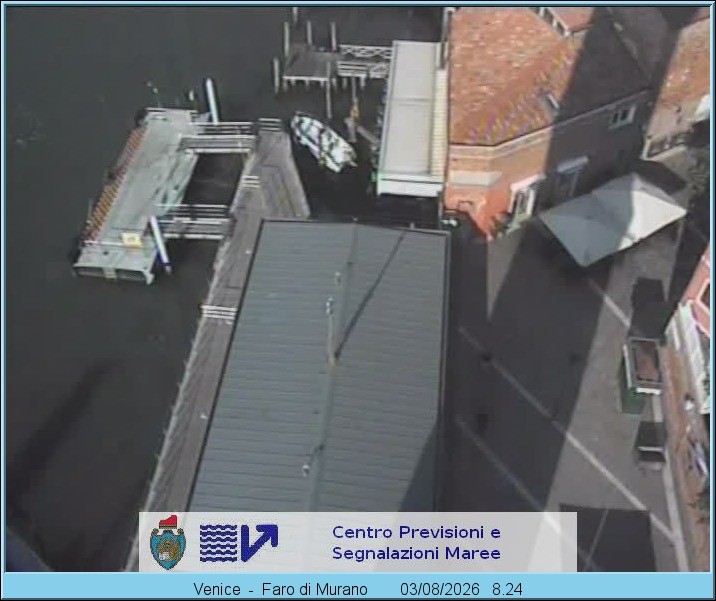 Archiv Foto Webcam Murano Hafen in Venedig
