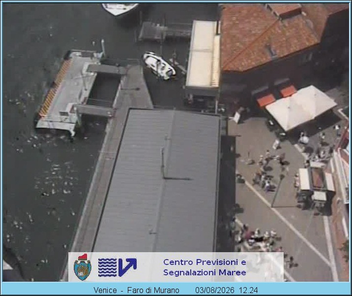 Archiv Foto Webcam Murano Hafen in Venedig