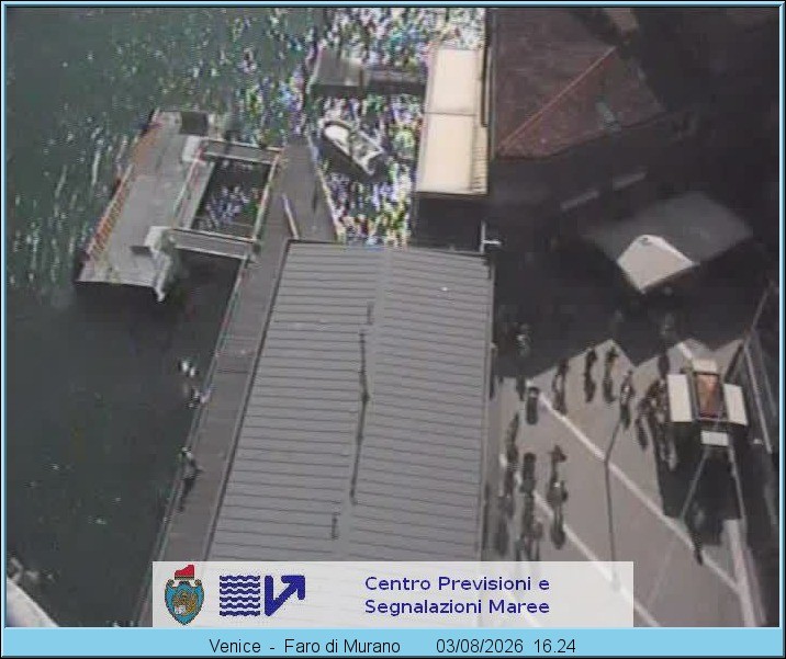 Archiv Foto Webcam Murano Hafen in Venedig
