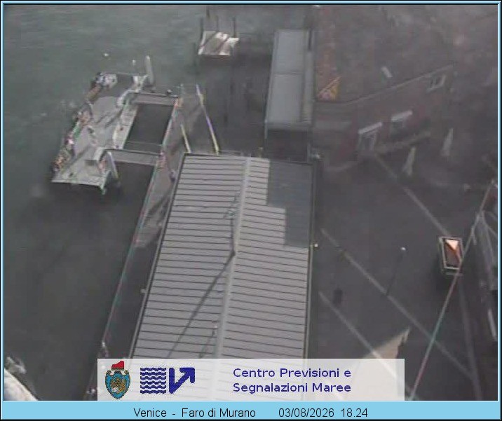 Archiv Foto Webcam Murano Hafen in Venedig