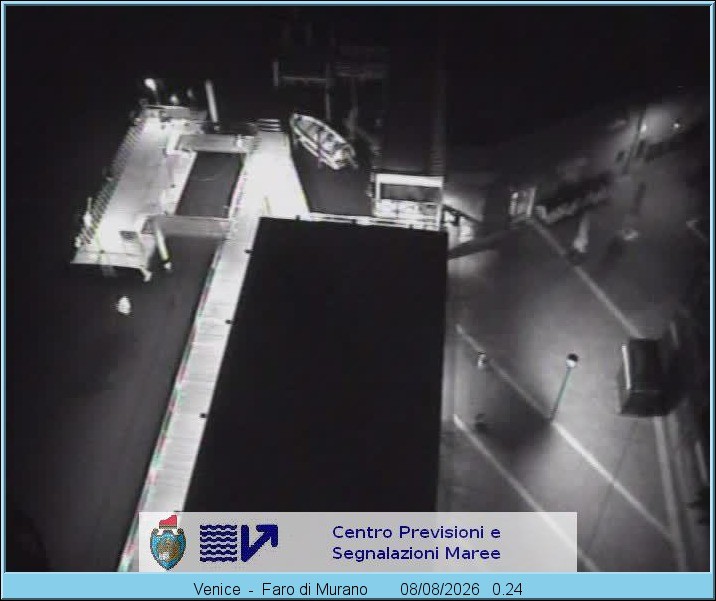 Archiv Foto Webcam Murano Hafen in Venedig